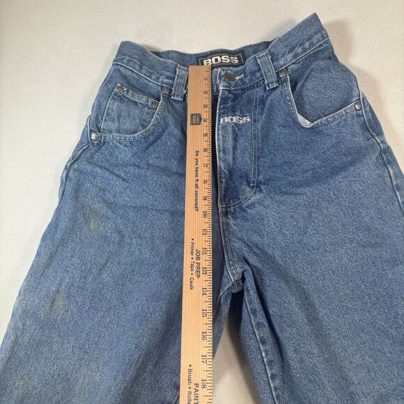 Vintage Boss Jeans Carpenter Mens 28x32 Baggy Skater 90s Y2K Grunge Hip Hop Blue - Picture 11 of 12